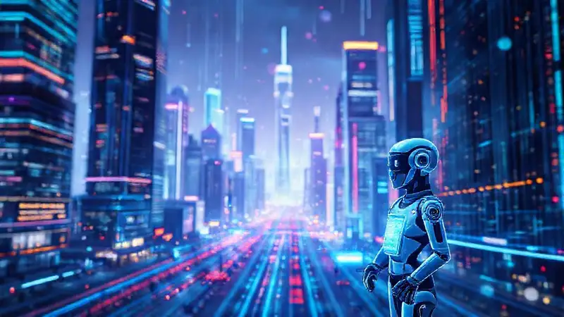Una ciudad futurista, digital y optimista