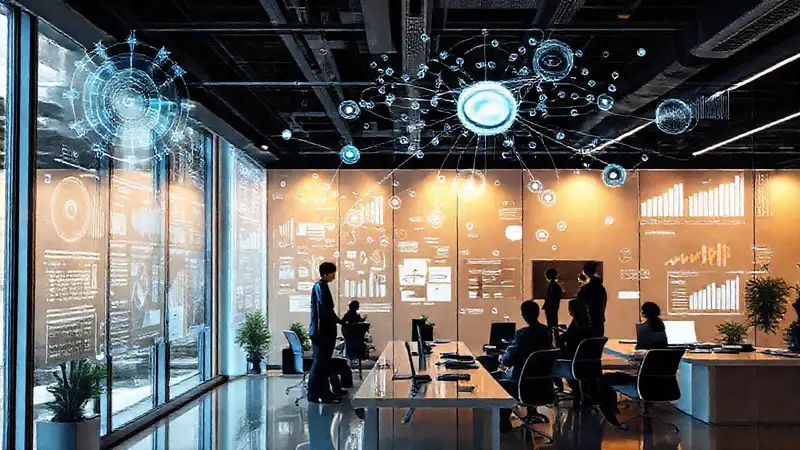 Inteligencia empresarial analiza datos visualmente