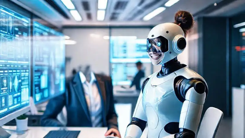 Oficina futurista, diseño optimista e innovador