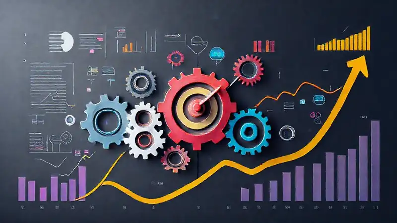 Estrategia corporativa: crecimiento y éxito visual