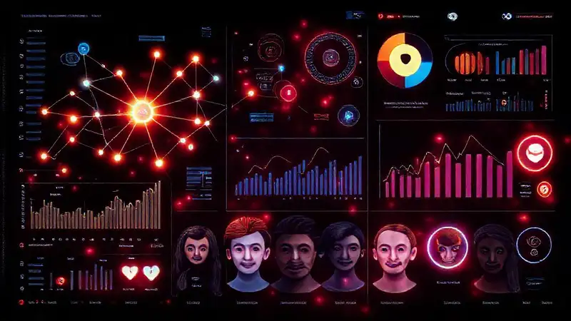 Visualización de datos futurista e impactante