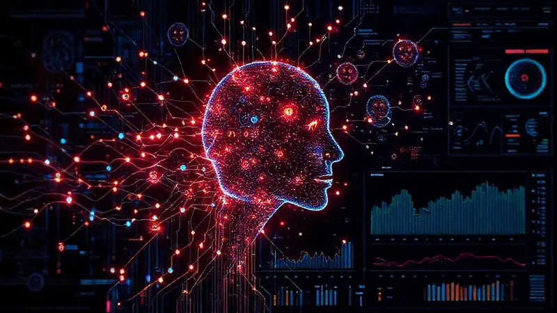 Redes neuronales visualizan emociones futuristas digitales