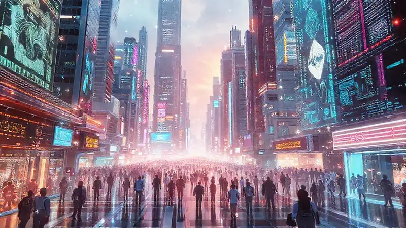 Una ciudad futurista