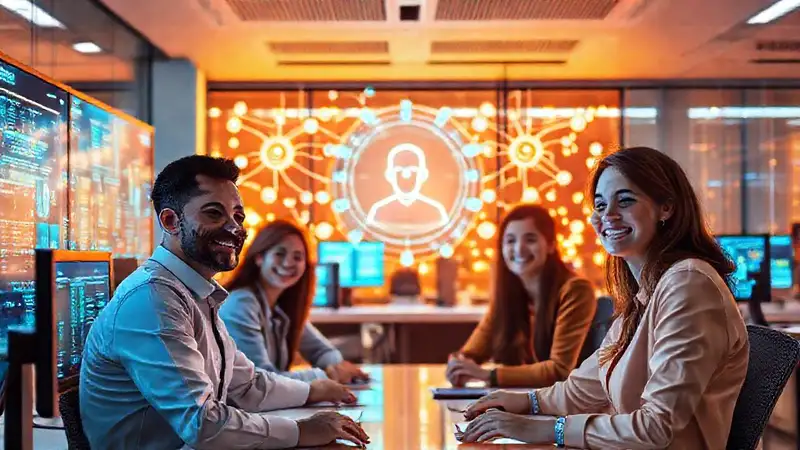 Oficina moderna: colaboración