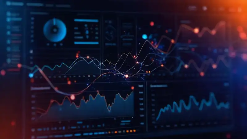 Visualización de datos analíticos, clara y moderna