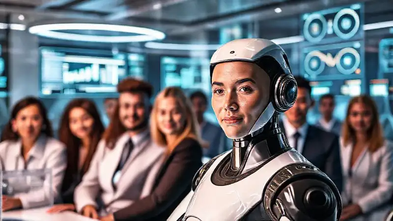 Un equipo diverso trabaja en futuro