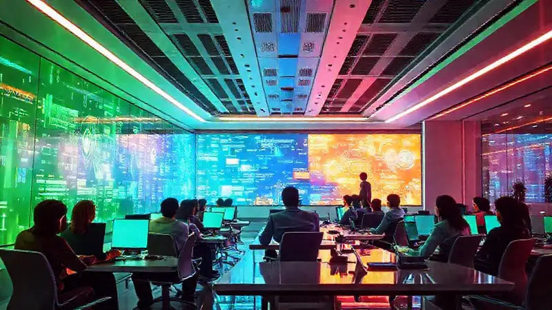 Oficina futurista: tecnología