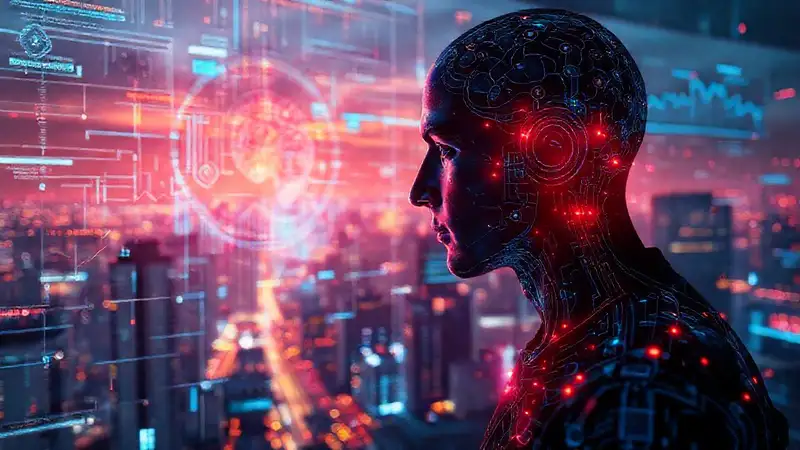 IA visualiza datos futuristas en color