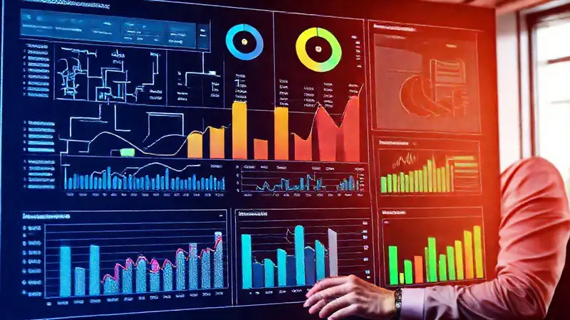 El ejecutivo analiza datos estratégicos complejos