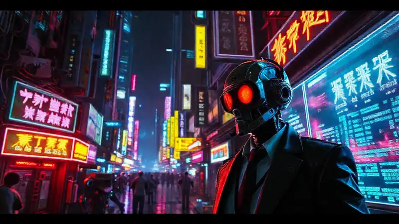 La ciudad cyberpunk irradia color y ansiedad