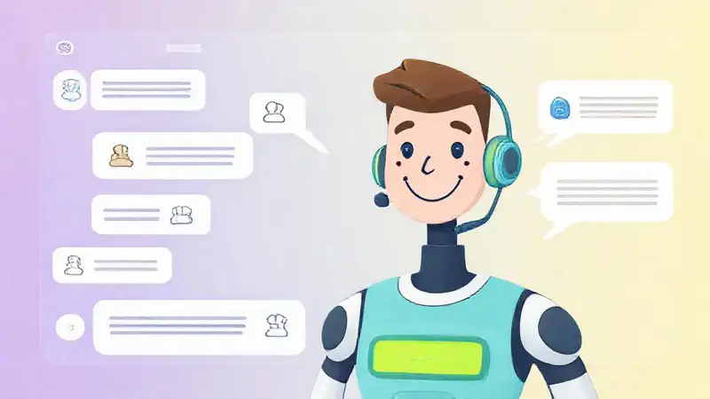 Un chatbot amigable ofrece soporte digital