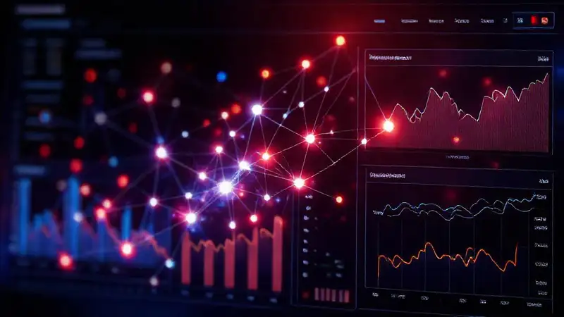 Visualización de datos futurista e impactante