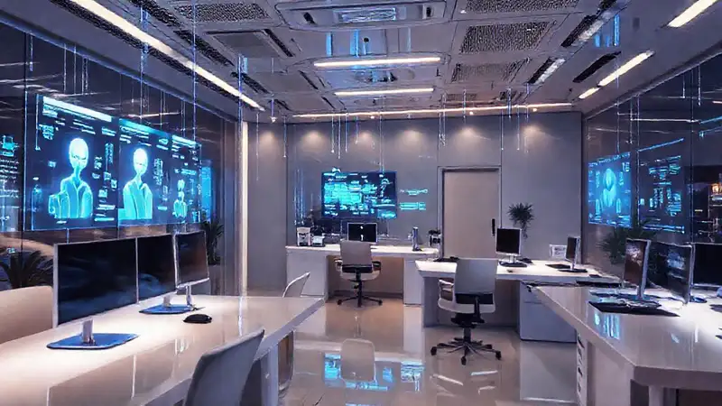 Un futuro de oficina inteligente y sereno