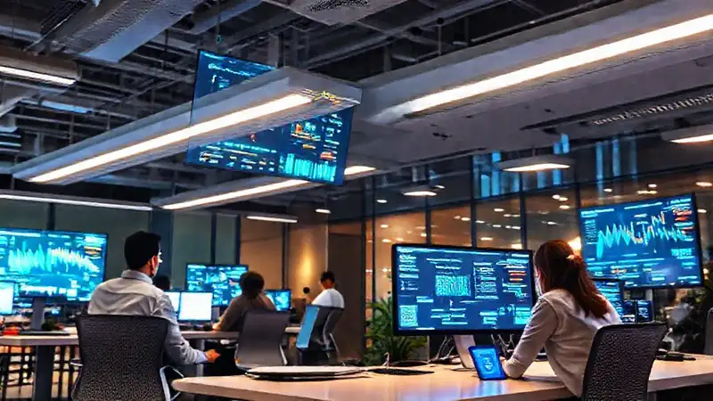 Oficina moderna: colaboración digital y dinámica