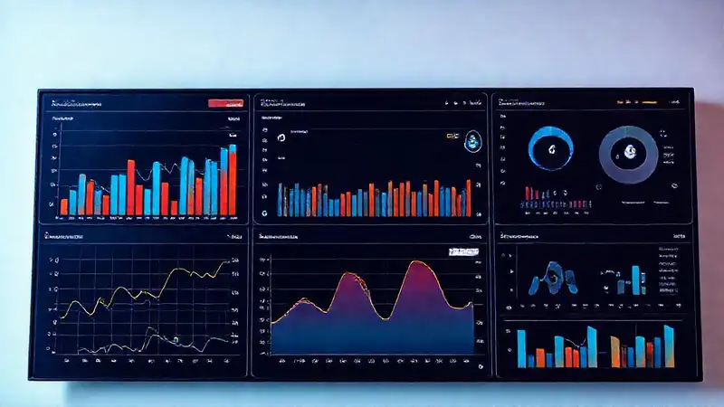 Un panel de control analiza datos visualmente