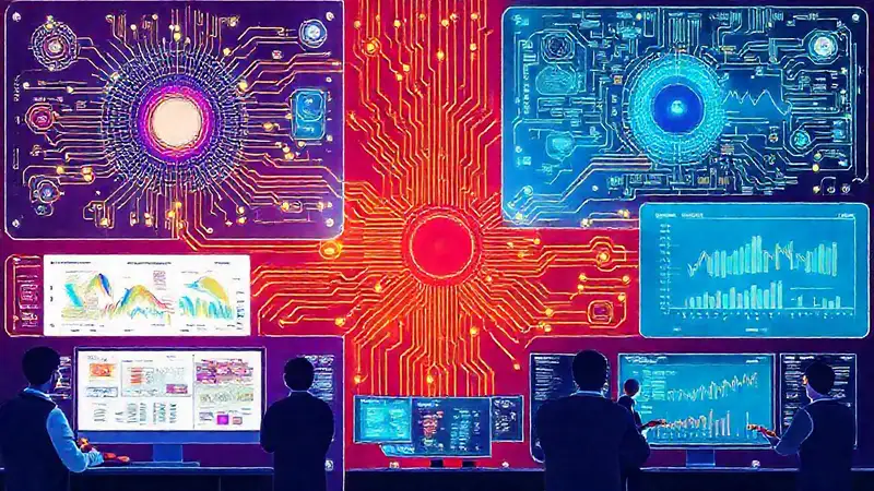 Una ilustración profesional de tecnología moderna