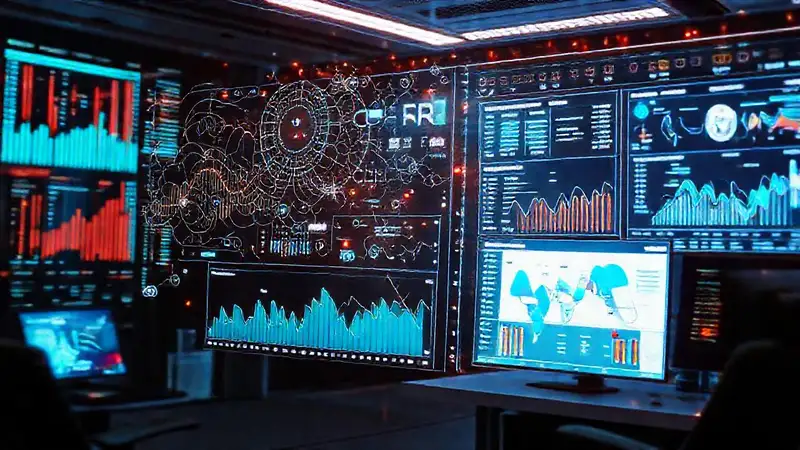Análisis digital predictivo en entorno futurista
