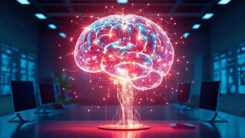 Un cerebro digital sereno irradia esperanza