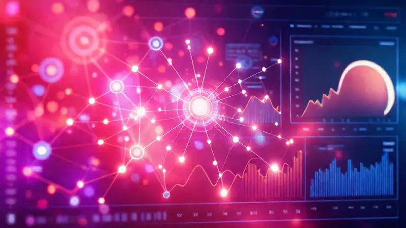Visualización de datos futurista e inteligente