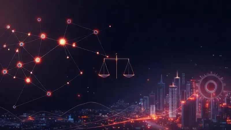 Visualización científica futurista e interconectada