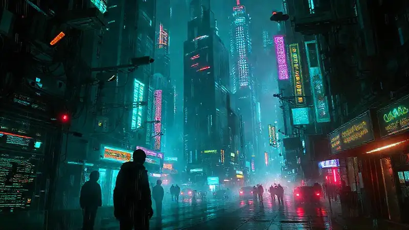 Ciudad cyberpunk: tecnología