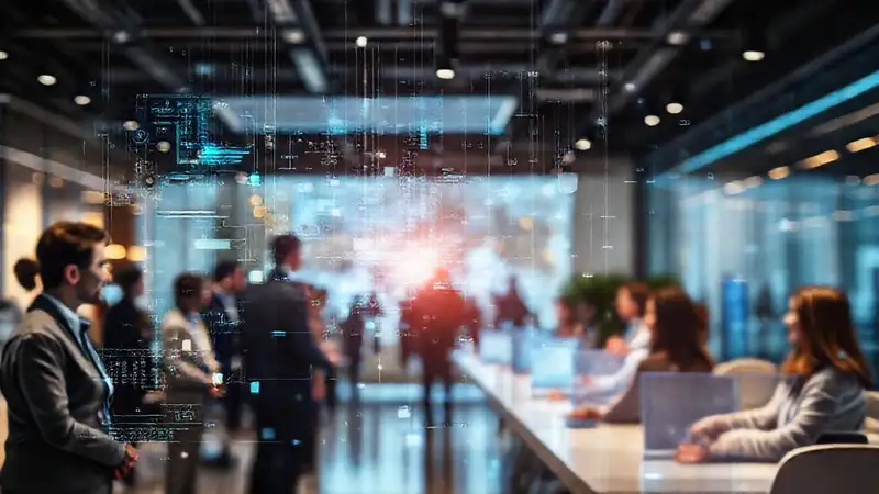 Una empresa tecnológica brillante y moderna