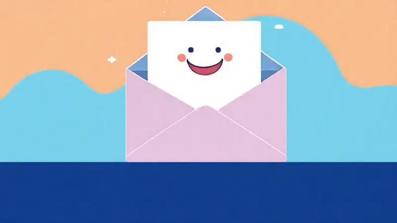 Un correo electrónico automatizado transmite optimismo visual