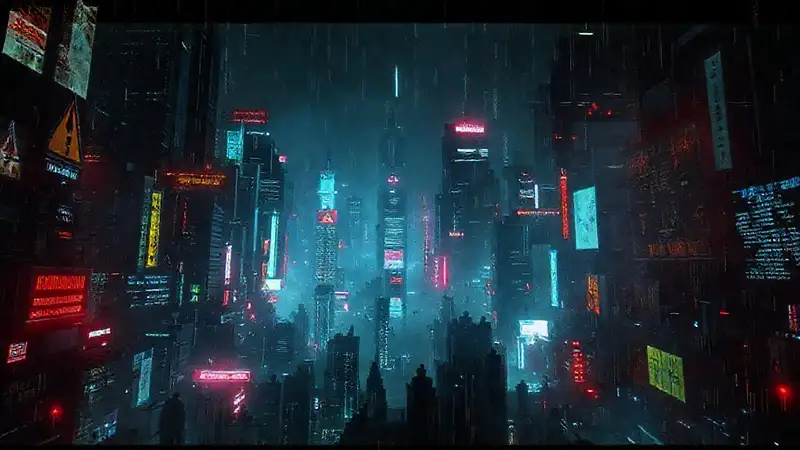 Una ciudad oscura y distorsionada amenaza