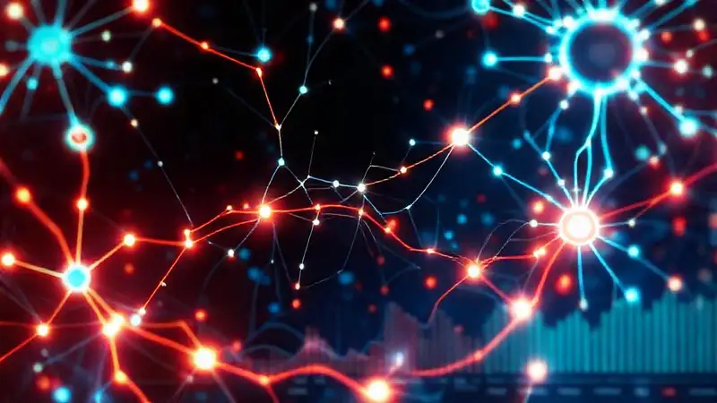 Red neuronal digital, visualmente compleja e informativa