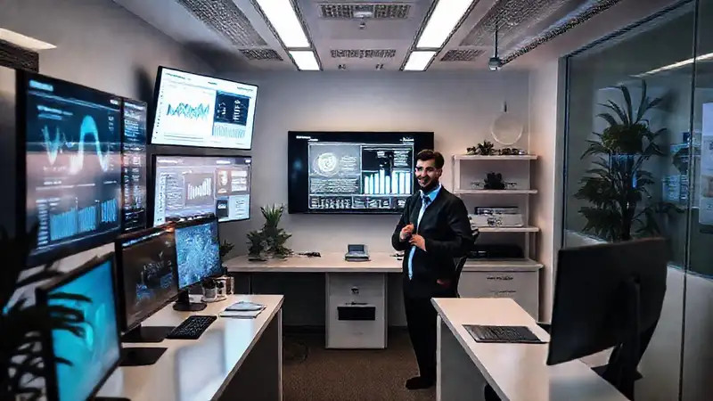 Oficina moderna impulsa el éxito empresarial con IA