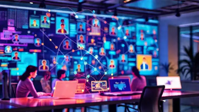 Espacio de trabajo moderno y digital
