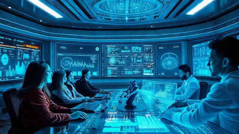 Equipo avanzado gestiona datos digitales complejos