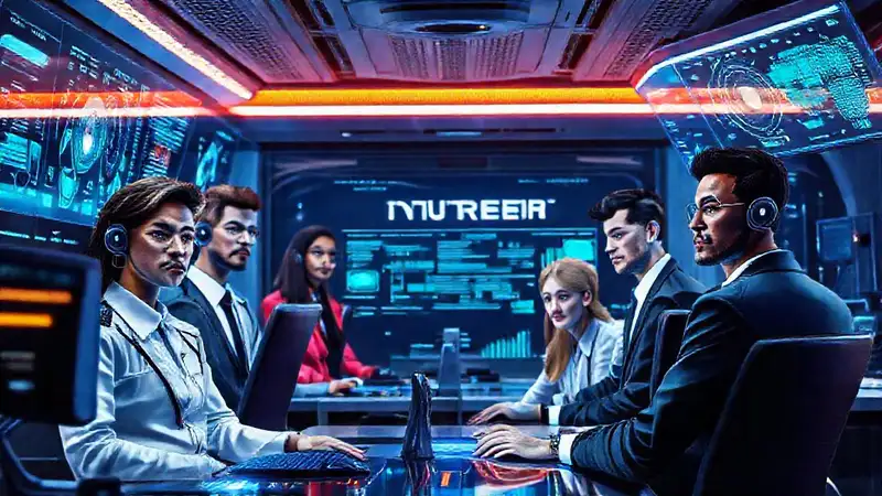 Oficina futurista: tecnología