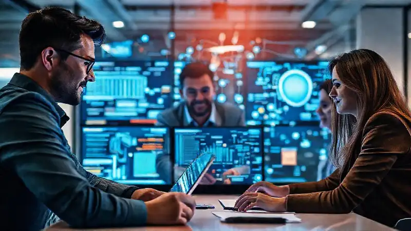 Equipo tecnológico innova soluciones colaborativamente