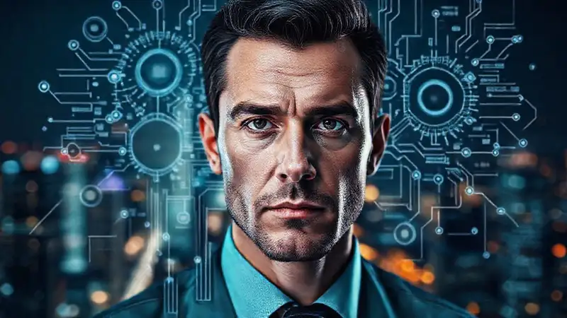 Tecnología compleja evoca futuro misterioso