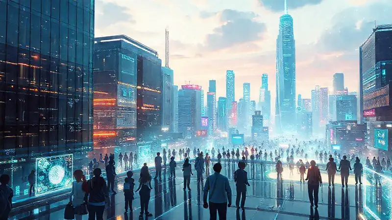 Una ciudad futurista