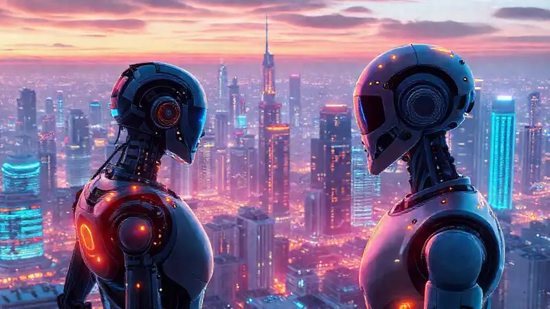 Ciudad futurista digital