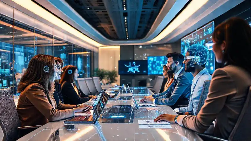 Oficina futurista: entrevistas holográficas e inteligencia artificial