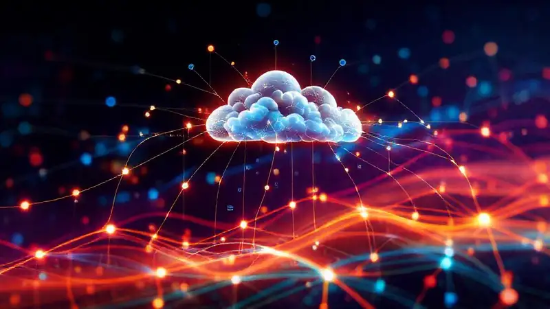 Redes de datos futuristas conectan visualmente