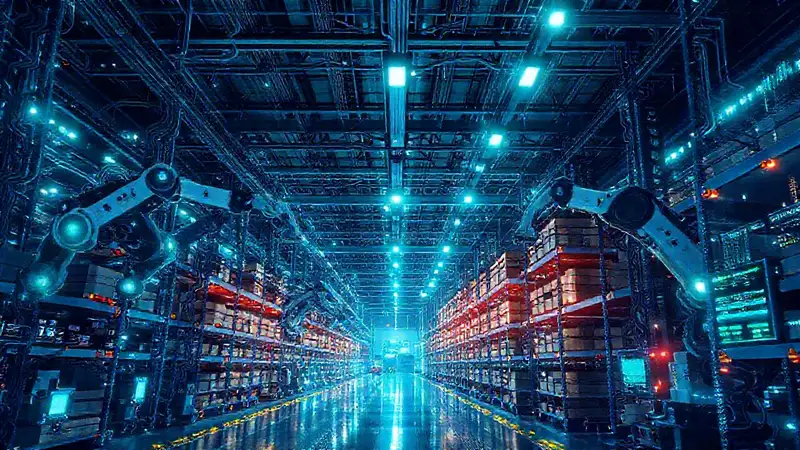 Automatización almacén: futuro digital brillante