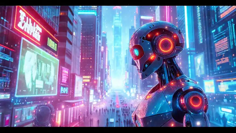 Ciudad futurista: brillante