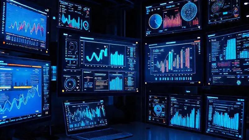 Interfaz de software moderna y visualmente atractiva