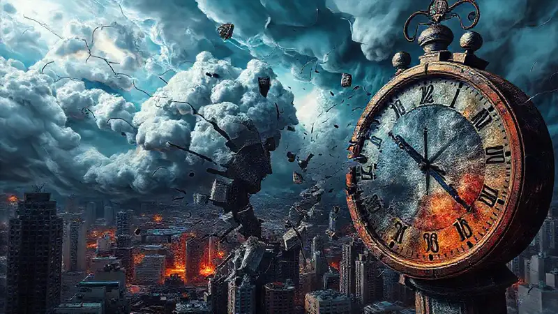 El cielo tormentoso crea un ambiente inquietante