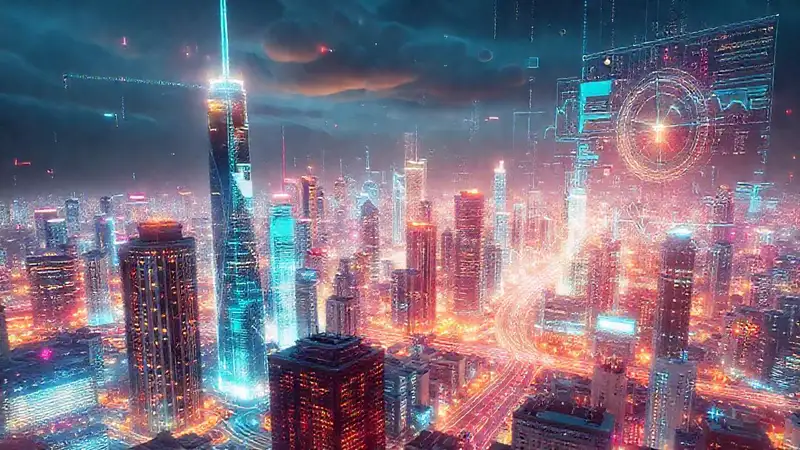 Ciudad futurista: tecnología, análisis y estrategia