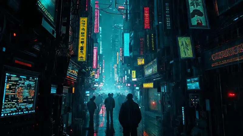 Ciudad cyberpunk: tecnología