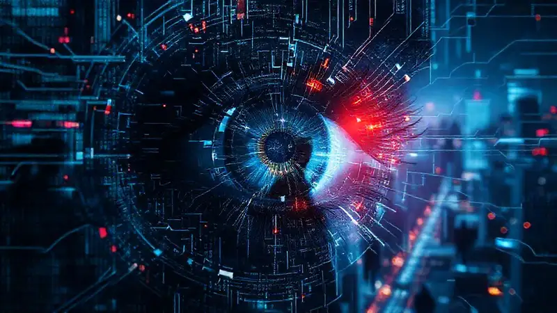 Ojo cibernético: futuro digital y sombrío
