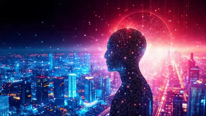 IA futurista visualiza información compleja