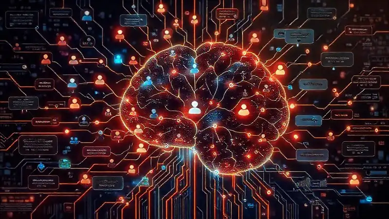 Interfaz futurista, visualmente atractiva y diversa
